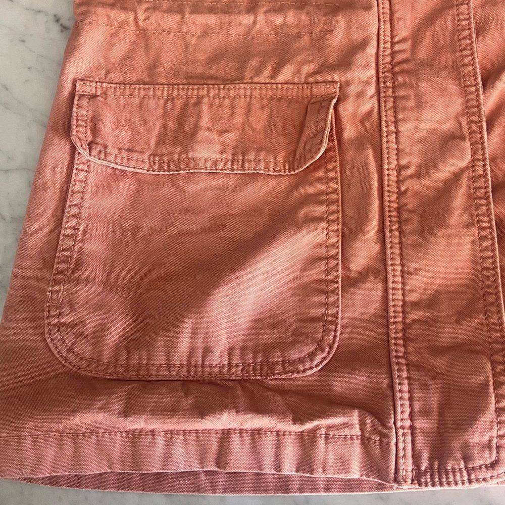 Universal Thread Women's Light Pink Utility Anorak 100% Cotton Barn Jacket Small - Picture 9 of 15